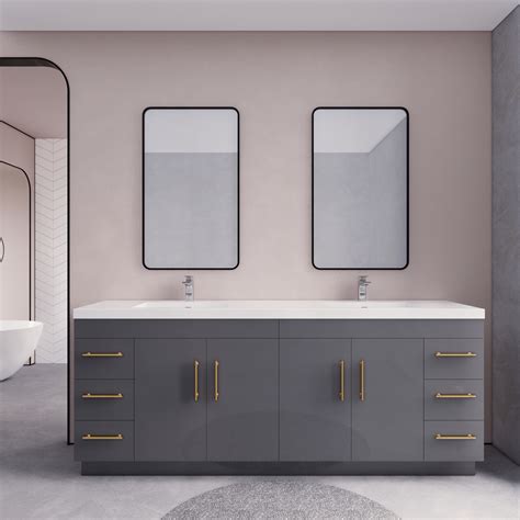 9 Best Gray Bathroom Vanities 2024 Moreno Bath