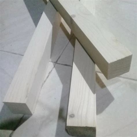 Jual Balok Kaso 4x4 Jati Belanda Pinus Amplas Halus 100cm Kab