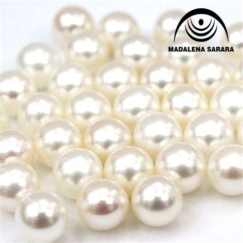 Madalena Sarara Genuine Pearl Aaa Grade Freshwater Pearl Round Natural White Without Flaw High