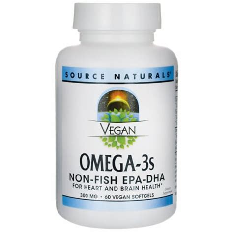 Source Naturals Vegan Omega S Non Fish Epa Dha Mg Vegan Sfgs