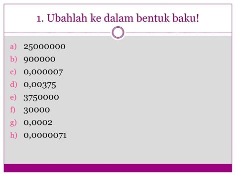 Detail Contoh Bilangan Baku Koleksi Nomer