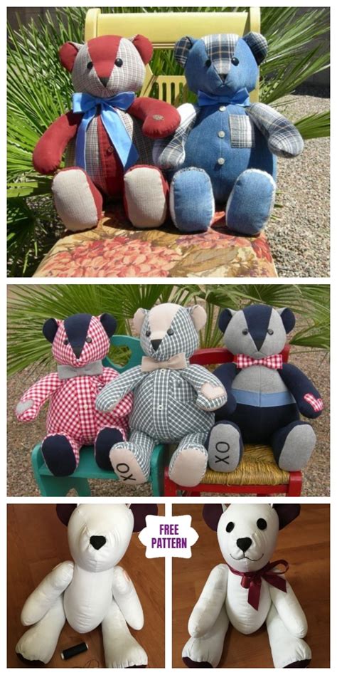 Free Teddy Bear Clothing Patterns To Sew Masamaxx