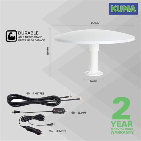 Buy Kuma Cosmos Tv Aerial Outdoor Screw Base Kit Digital Hd