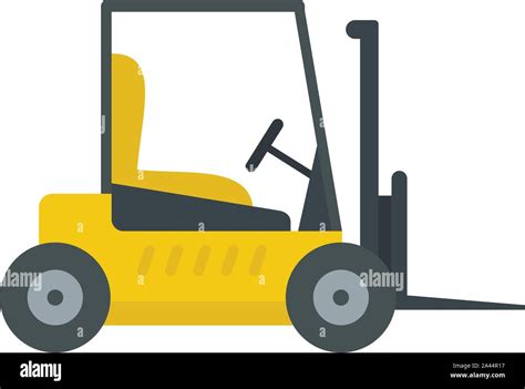 Forklift Icon Flat Illustration Of Forklift Vector Icon For Web Design