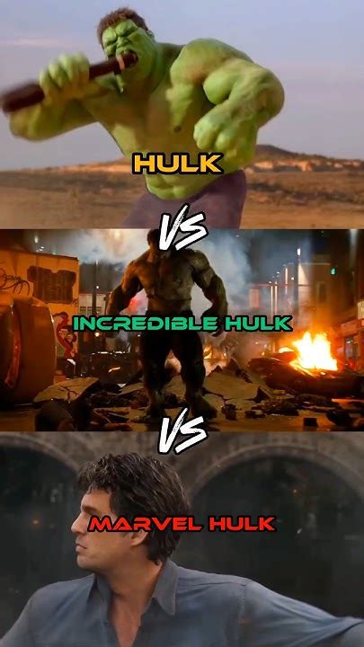 Hulk Vs Incredible Hulk Vs Marvel Hulkmarvel Flashdc Tranding Theboys Short Coolest Yt