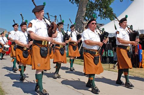 Irish Bagpipers Rehearsing Before Parade Editorial Stock Photo Image