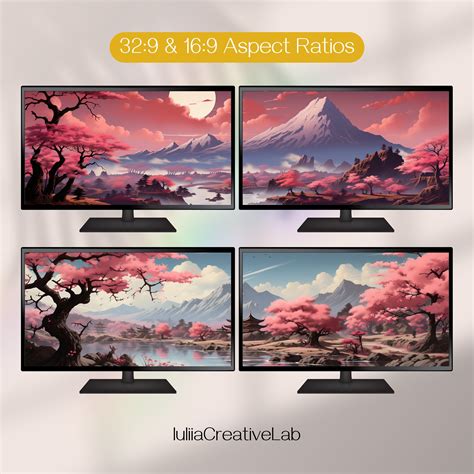 Japanese Dual Monitor Wallpaper Sakura Double Screen Backgrounds