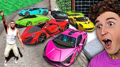 Gta 5 Stealing Fast And Furious Cars With Franklin Real Life Cars 17