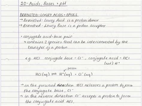 Ocr A A Level Chemistry Acids Bases And Ph Teaching Resources