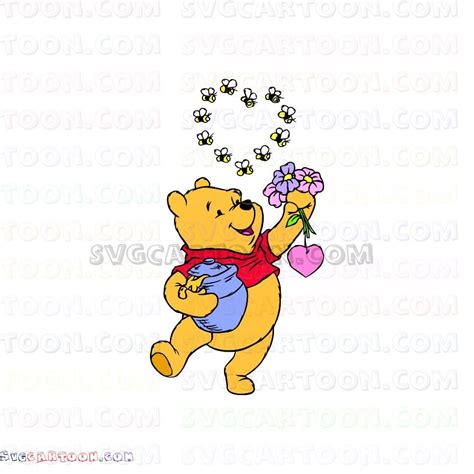 Bear Winnie The Pooh Svg Dxf Eps Pdf Png Winnie The Pooh Pooh Clip Art