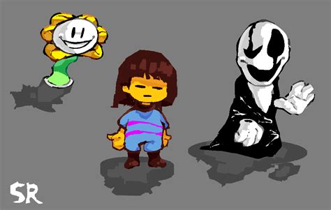 drew some characters from the game as a way to mess around with a new ...