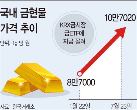 요동치는 금값에 늘고있는 금투자‘krx금시장·etf 주목 아시아투데이