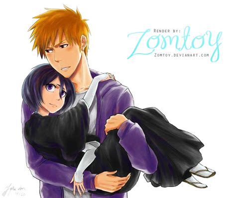 Ichigo And Rukia Render11 By Zomtoy On Deviantart