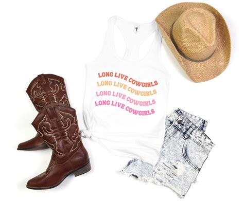 Long Live Cowgirls Morgan Wallen Country Music Concert Women's Ideal Racerback Tank - Etsy