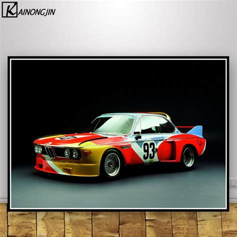 Bmw M3 E30 Vintage Racing Car Canvas Wall Art For Home Decor Free Shipping