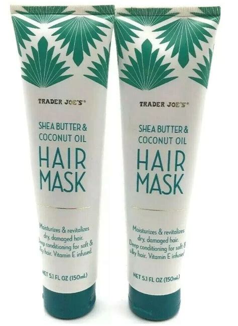 2 X Trader Joes Shea Butter And Coconut Oil Hair Mask Deep Conditioning Treatment Ebay