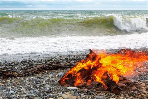 fire   beach stock image image  beach radiate