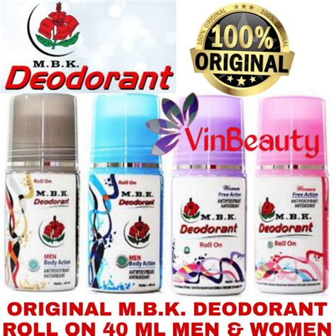 Jual Original Deodorant Roll On Mbk 40 Ml Mbk Deodorant Men And Women