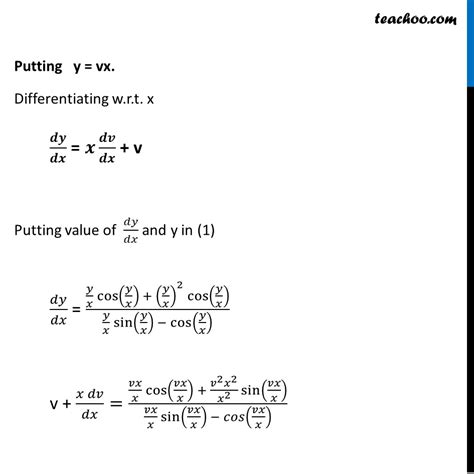 Example 21 Solve X Dy Ydx Y Sin Y X Ydx Xdy