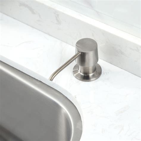 Brushed Nickel Soap Dispenser For Kitchen Sink Things In The Kitchen