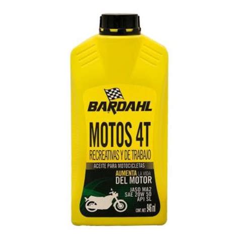 Aceite Para Motocicletas Bardahl 4T SAE 20W 50 API SL 946 Ml Walmart