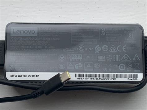 Lenovo Original OEM 65w AC Adapter Model ADLX65YLC3D Output 20v for ...