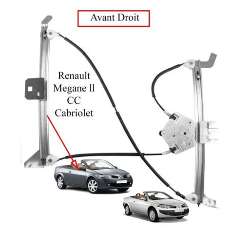 M Canisme De L Ve Vitre Pour Renault Megane Ii Cc Cabriolet De