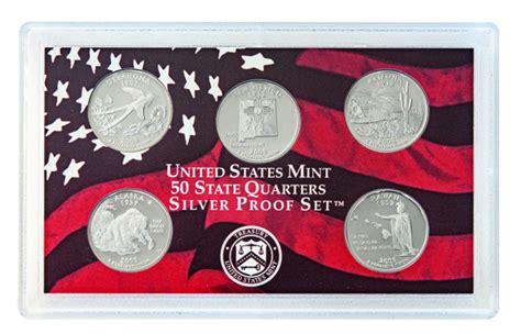 Usa X Usa Quarter Dollar Silber Satz Polierte Platte