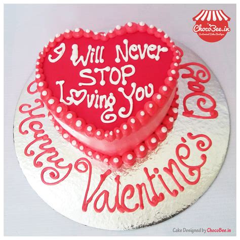 Heart Valentine Cake - chocobee