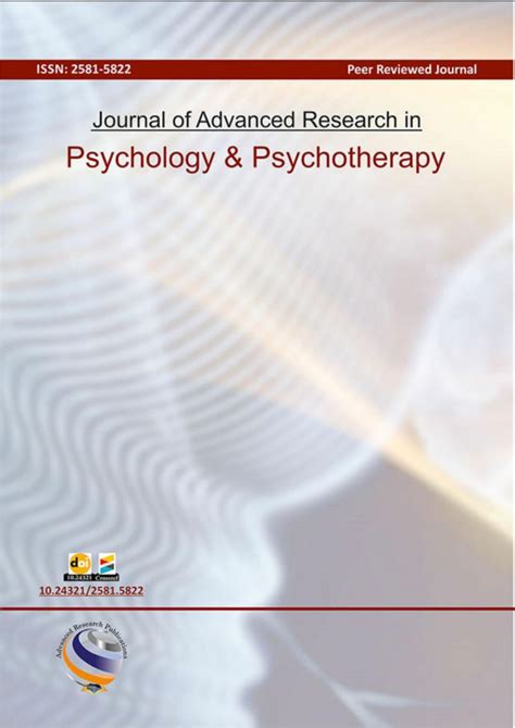 Journal of advanced research in psychology & psychotherapy - Volume 1 ...