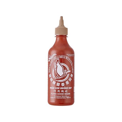 Flying Goose Sriracha Chili Sauce With Extra Garlic 455ml