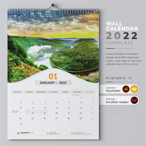 Wall Calendar 2022