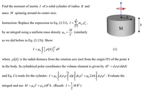 Solid Cylinder Moment Of Inertia