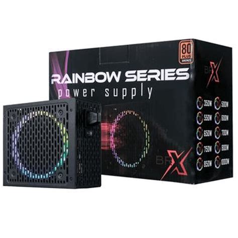 Fonte 550W 80 Plus Automática RGB BRX Rainbow Avile shop