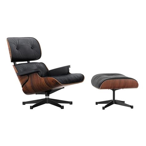 Vitra Eames Lounge Chair Ottoman Classic Size Palisander Black