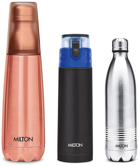 Milton Vertex Water Bottle With Tumbler Ml Peach Milton Duo