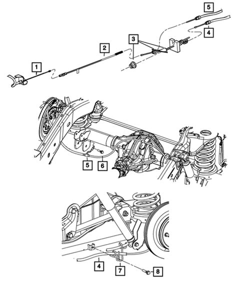 Parking Brake Lever Cables And Rear Disc Park Brake Assembly For