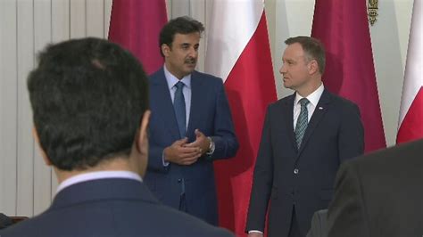 Emir Kataru Tamim Ibn Hamad Al Thani W Polsce Tvn