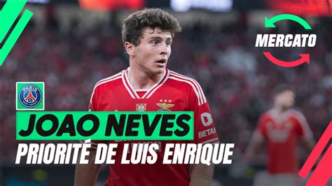 Psg Joao Neves Priorit De Luis Enrique Benfica En Demande Au Moins