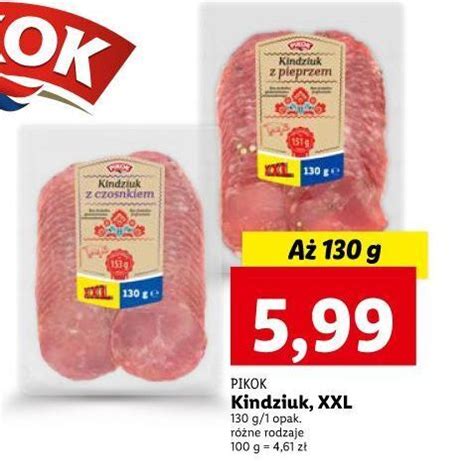 Promocja Kindziuk Z Czosnkiem Pikok W Lidl