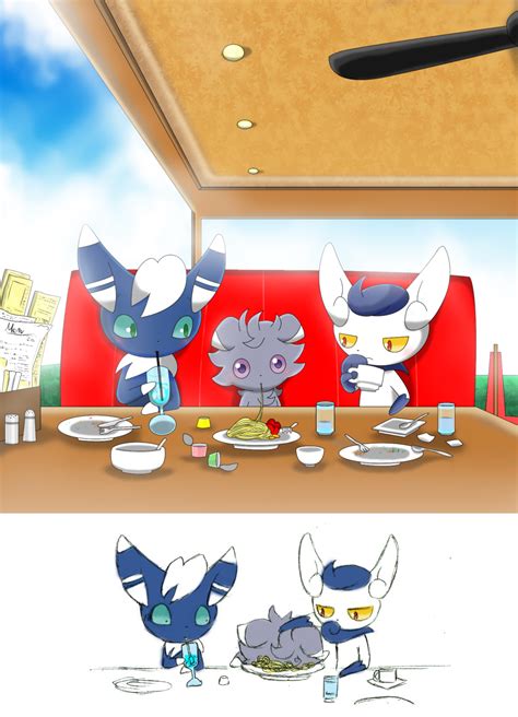 Espurr Meowstic Meowstic And Meowstic Pokemon Drawn By Winick Lim