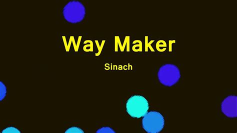 Way Maker Sinach Lyrics Videoke Violin Rendition Youtube