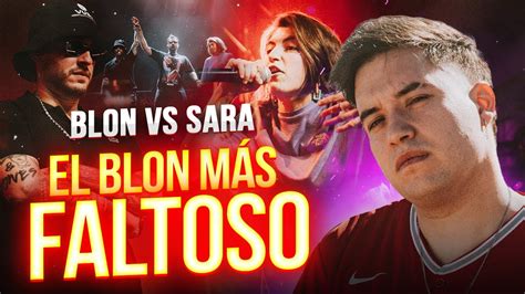 Blon En Su Peak De Faltosidad Kapo Vota Blon Vs Sara Fms Espa A