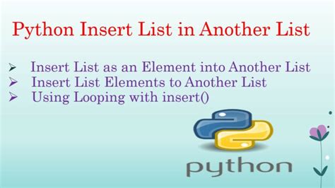 Python Insert List In Another List Spark By Examples