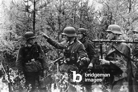 Image Of German Platoon Leader Gives Instructions On The Eastern Front