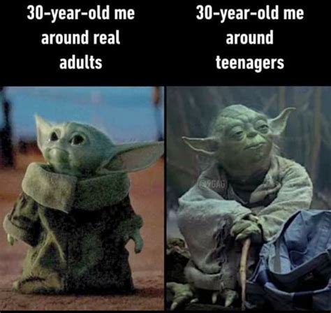 Baby Yoda Old Yoda Meme - Movie Wallpaper