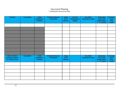 37 Effective Succession Planning Templates (Excel, Word, PDF)