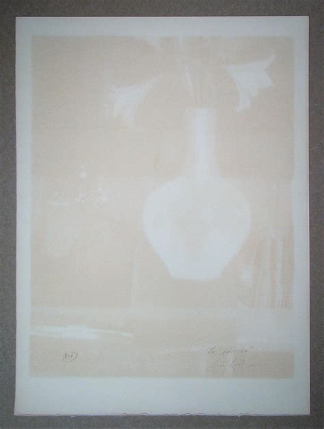 René GENIS Le poivron 1968 Lithographie originale épreuve d