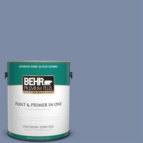 BEHR PREMIUM PLUS 1 Gal PPU15 09 Hilo Bay Semi Gloss Enamel Low Odor