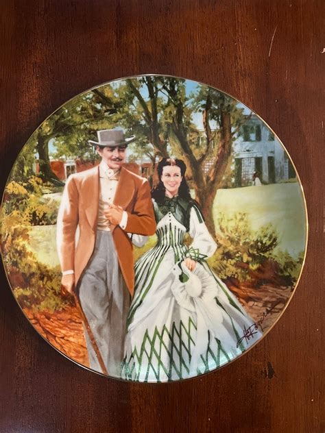 Gone With The Wind Bradford Exchange Collectors Plates Home To Tara